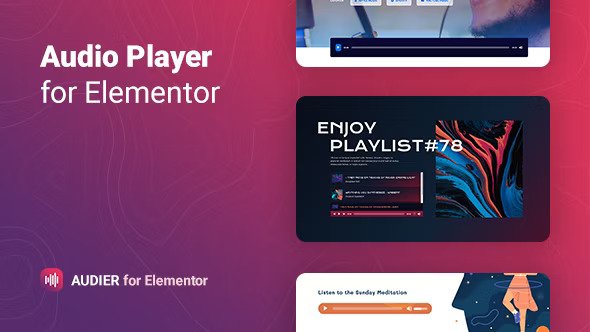 Audier v1.0.5 – Audio Player with Controls Builder for Elementor