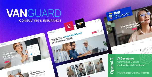 Vanguard v1.0 – Consulting & Insurance WordPress Theme