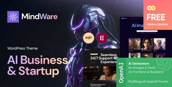 MindWare v1.0 – AI Startup, AI App & Machine Learning WordPress Theme