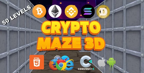 Crypto Maze 3D v1.0 – Crypto Game – 3D Game – HTML5