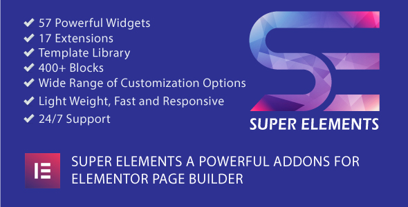 Super Elements v2.5.2 – Addons for Elementor