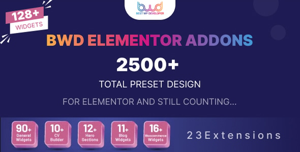 BWD Elementor addons bundle v4.13.3