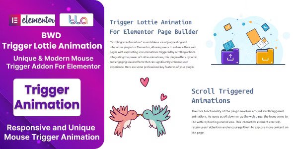 BWD Trigger Lottie Animation Addon For Elementor v1.4