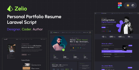 Zelio v1.0.1 – Personal Portfolio Resume Laravel Script