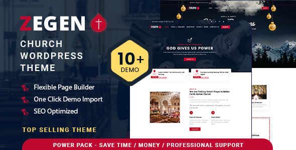 Zegen v1.1.9 – Church WordPress Theme