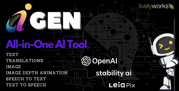 AiGen - All-in-One AI Generation Tool - Artificial Intelligence v1.1.5 Extended