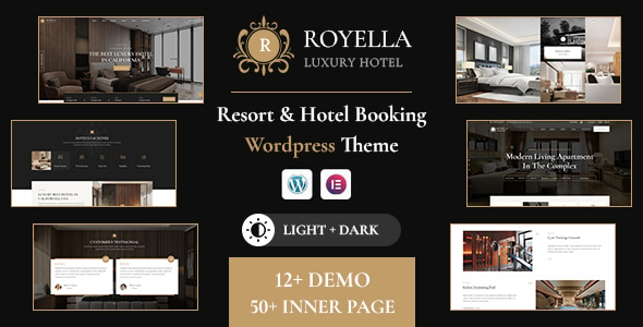 Royella v1.0.0 – 度假村和酒店预订多用途 WordPress 主题