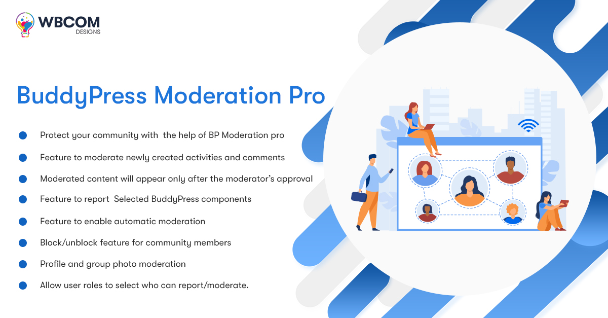 Wbcom Designs – BuddyPress Moderation Pro v3.7.1