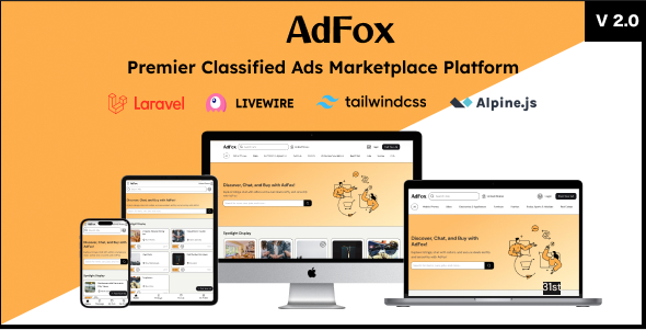 AdFox v2.0 – PWA Classified Ads with App-Like Mobile & Web Interface | Multi-Purpose Marketplace Solution