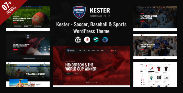 Kester v1.2.1 – Soccer Club & Sports News WordPress Theme