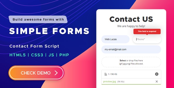 Simple Forms v3.2.0 – 联系表单脚本