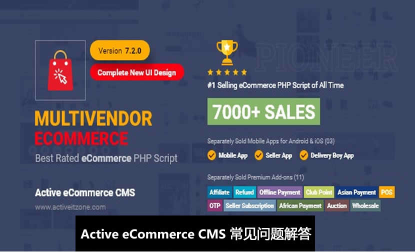 Active eCommerce CMS 常见问题解答