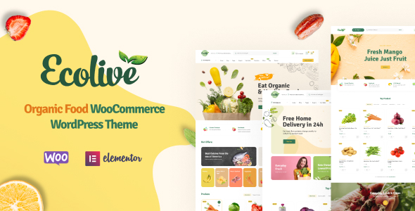 Ecolive v1.4.1 – Organic Food WooCommerce WordPress Theme