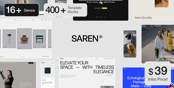 Saren v1.5.1 – 多概念 WooCommerce WordPress 主题